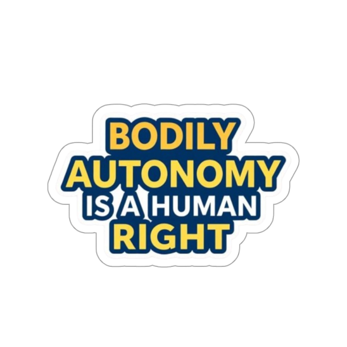 Die-Cut Stickers - BODILY AUTONOMY IS A HUMAN RIGHT
