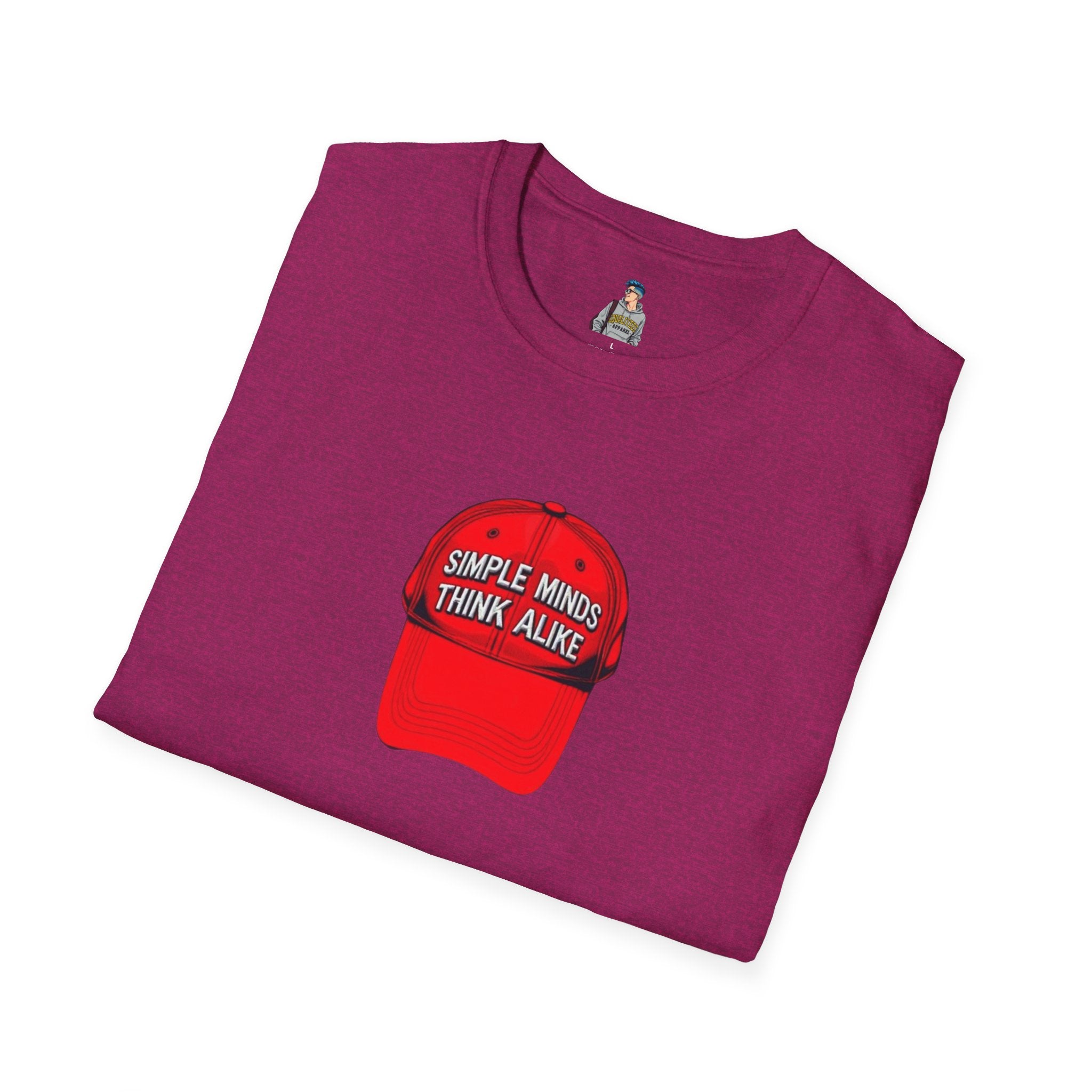 Unisex Softstyle T-Shirt - 'Simple Minds Think Alike' & 'Make America Think Again' Graphic Tee