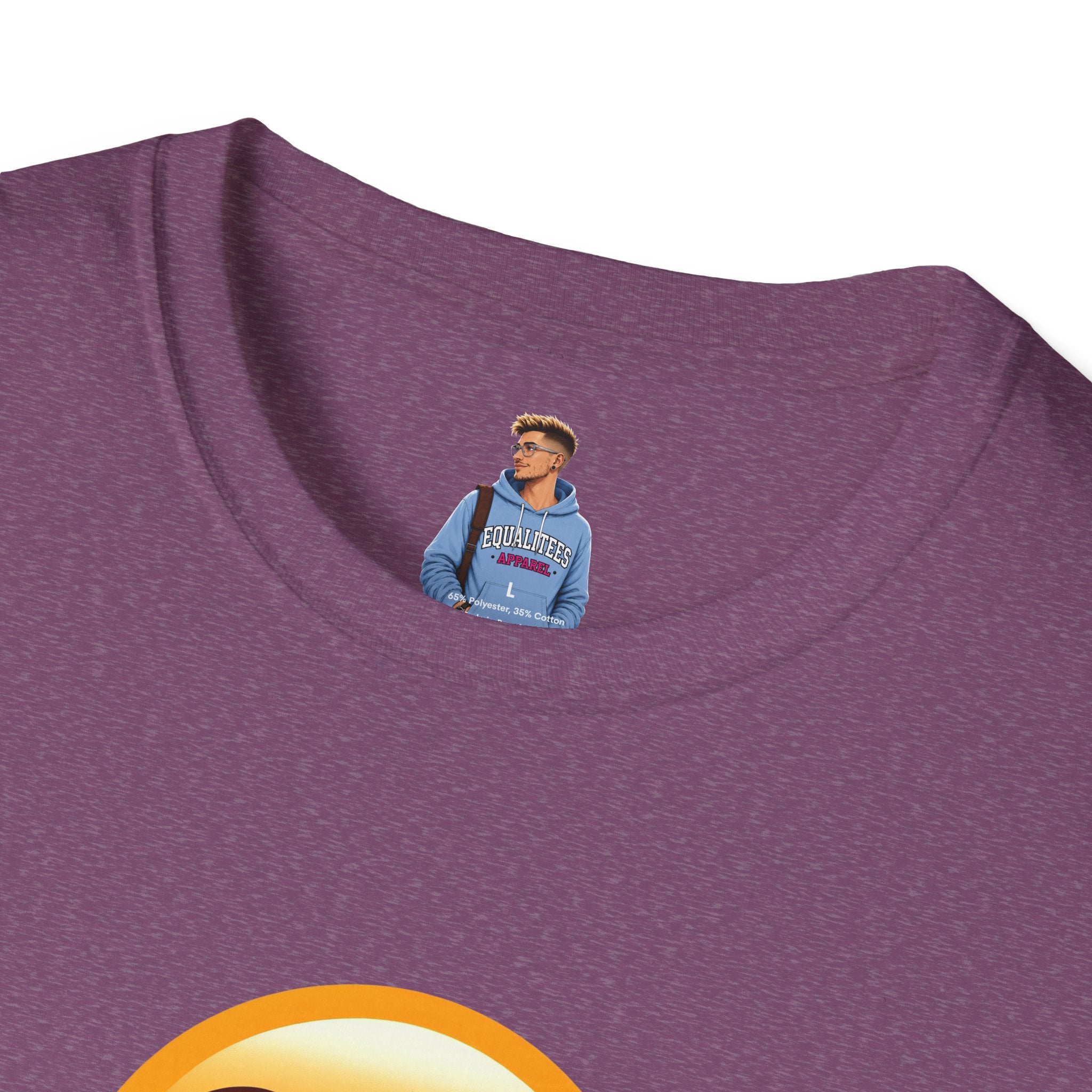 Unisex Softstyle T-Shirt with Eye Roll Emoji | Casual Graphic Tee for Everyday Humor
