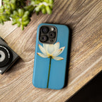 Open White Peace Lily Design Tough Case For Android & iPhone