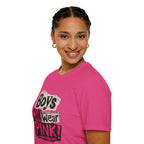 Boys Can Wear Pink T-Shirt — Bold Retro Feminist Graphic Tee