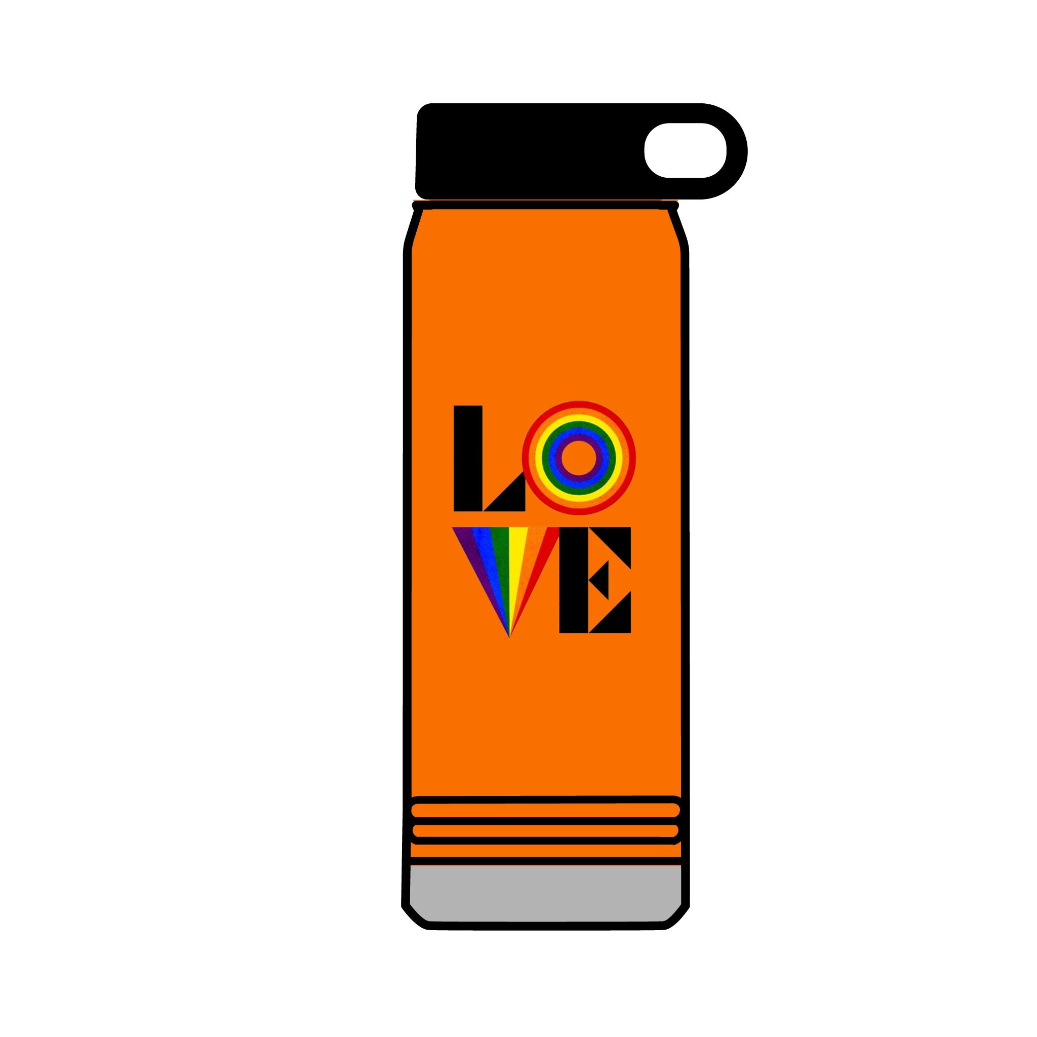 Rainbow Love 32oz Water Bottle