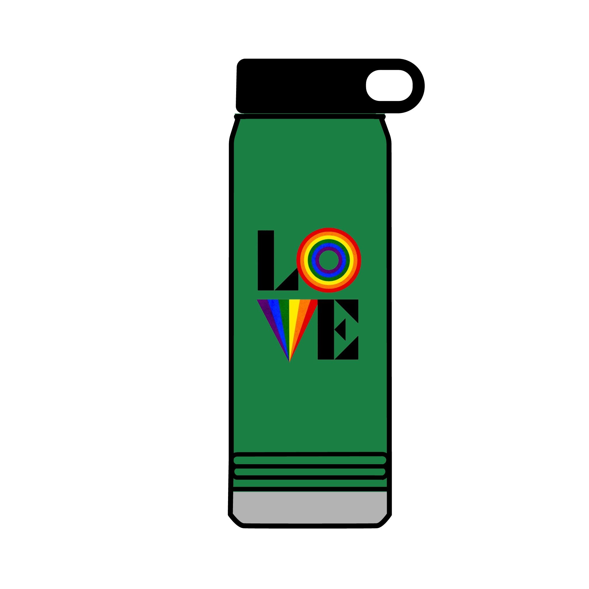 Rainbow Love 32oz Water Bottle