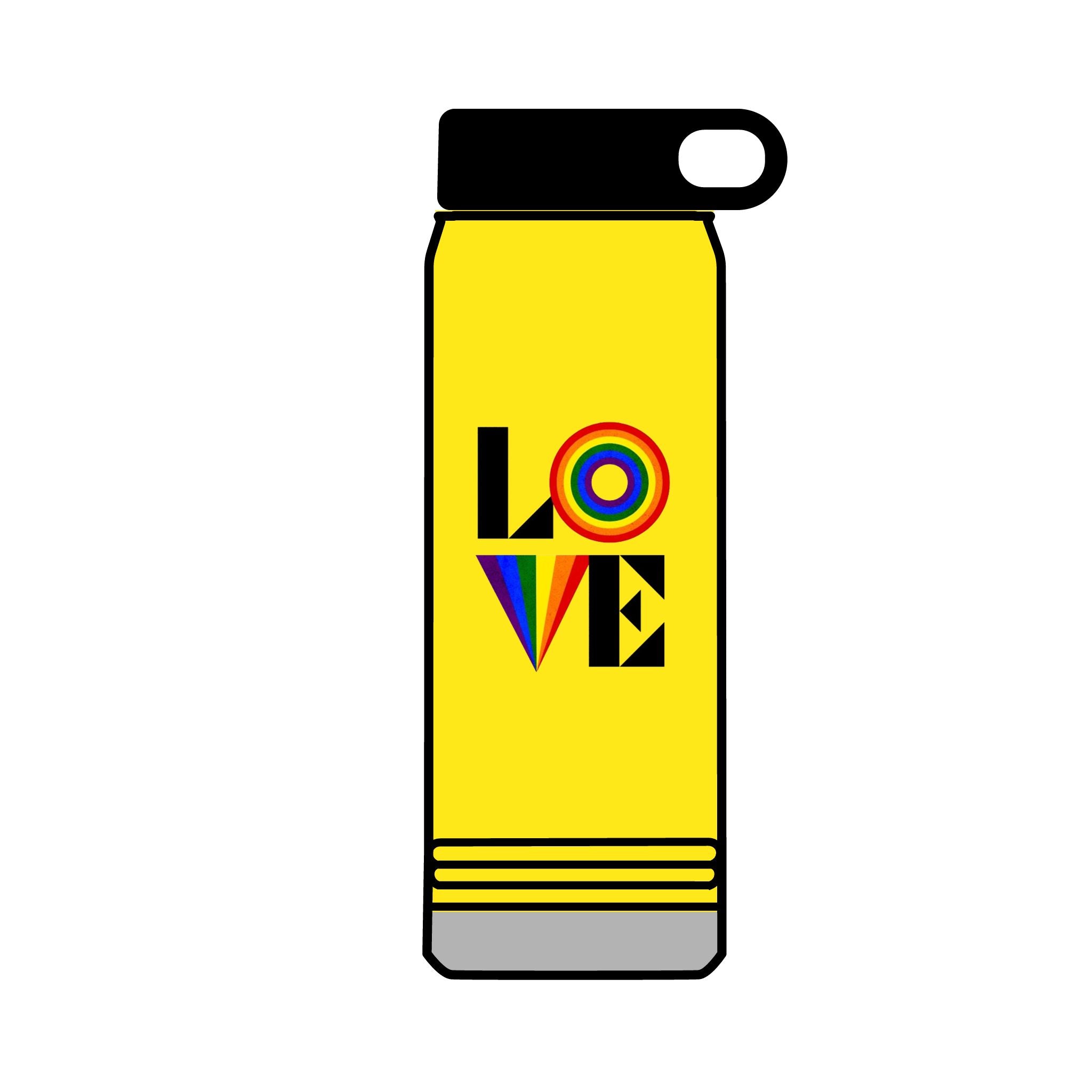 Rainbow Love 32oz Water Bottle