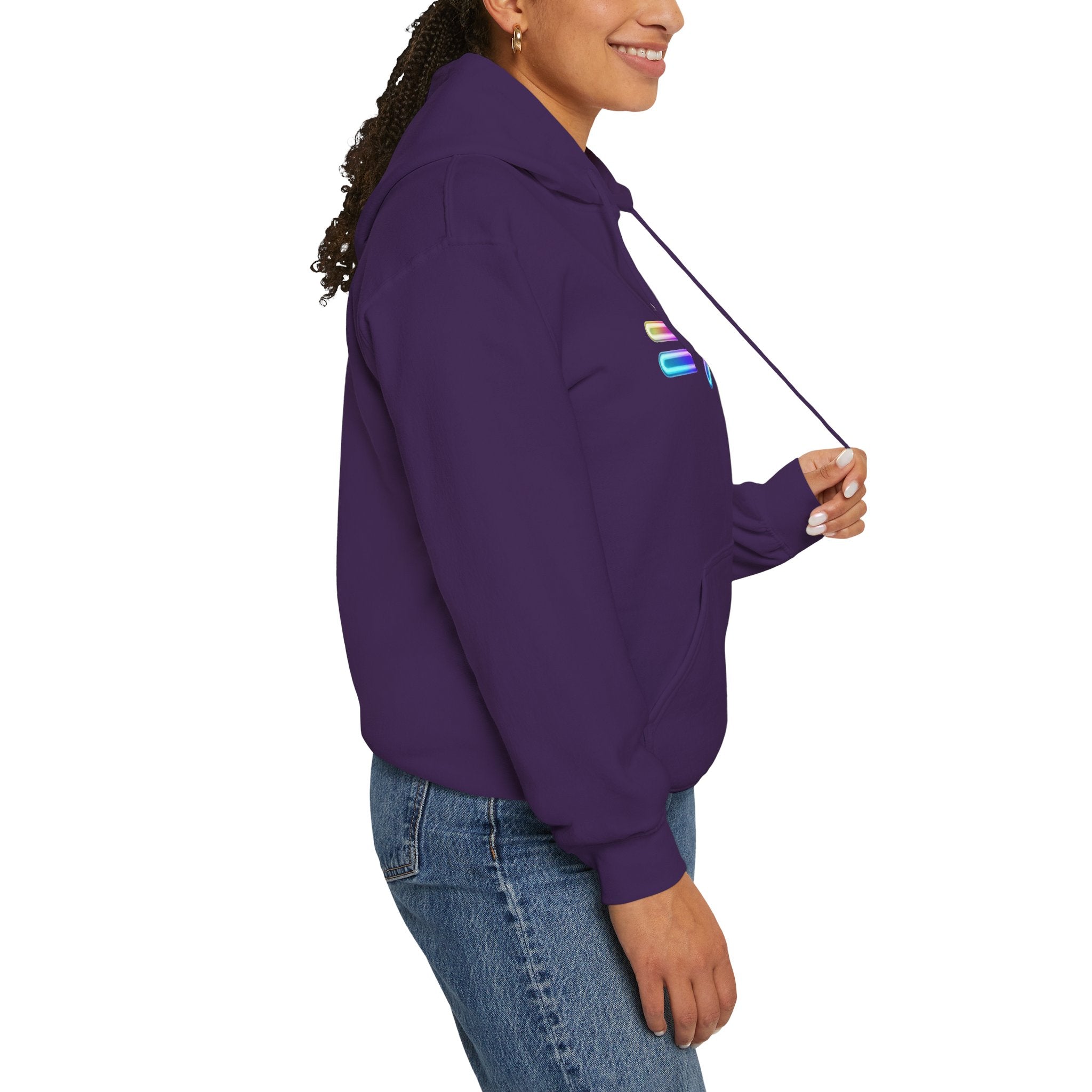 Equality is Greater than Division Neon Style Pullover Hoodie
