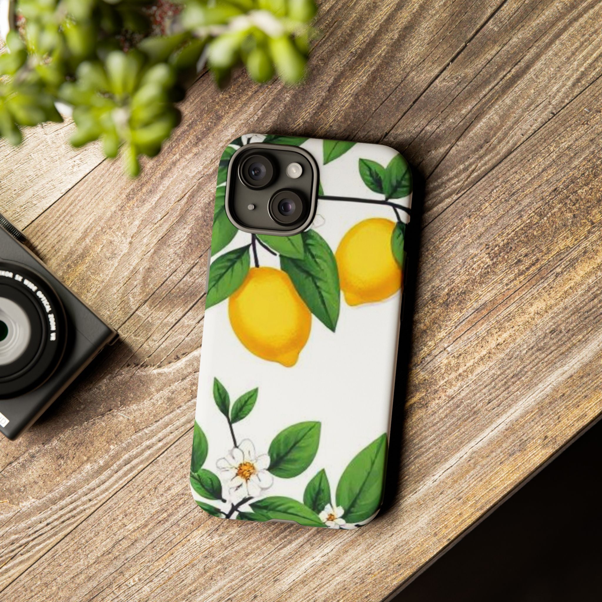 Lemon Blossom Tough Phone Case for iPhone