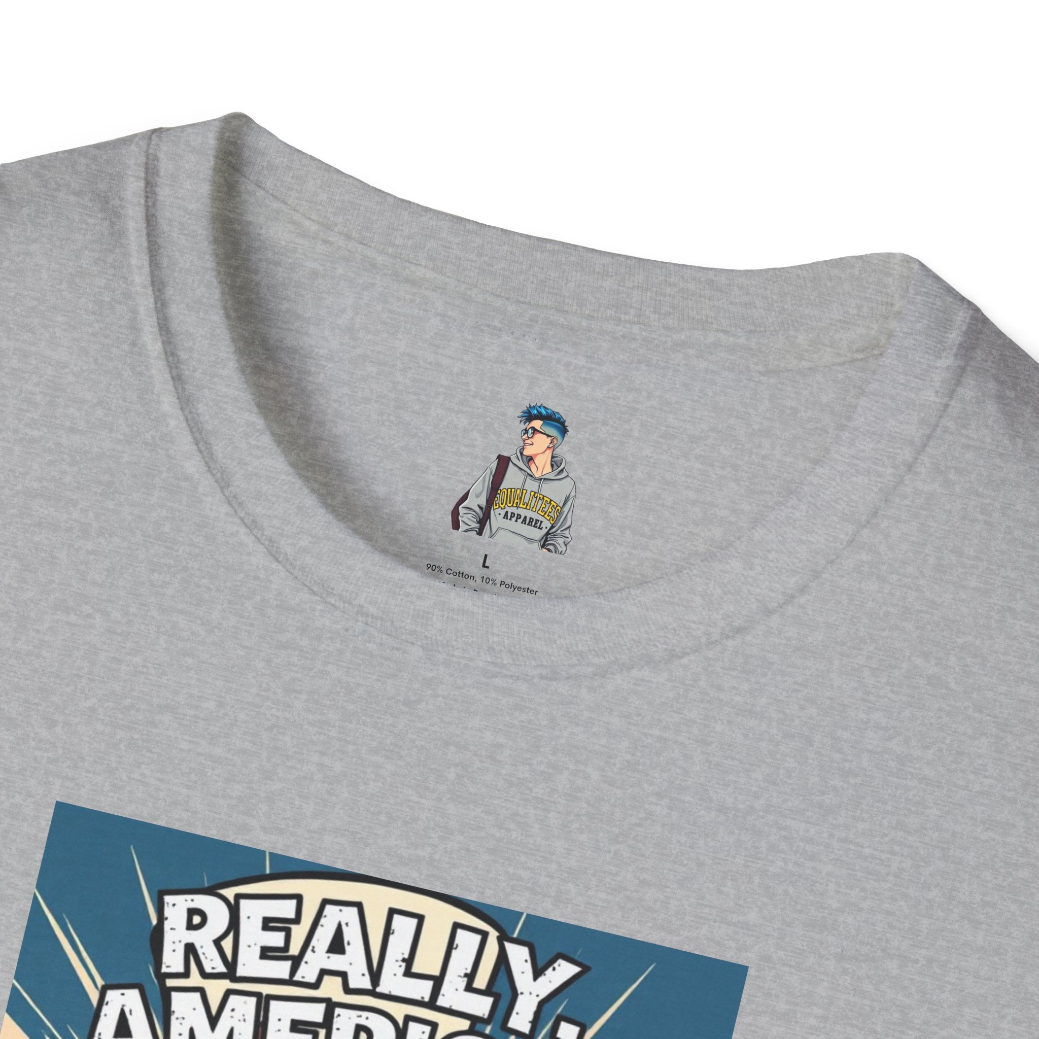 Uncle Sam in disbelief Really, America? Unisex softstyle T-Shirt