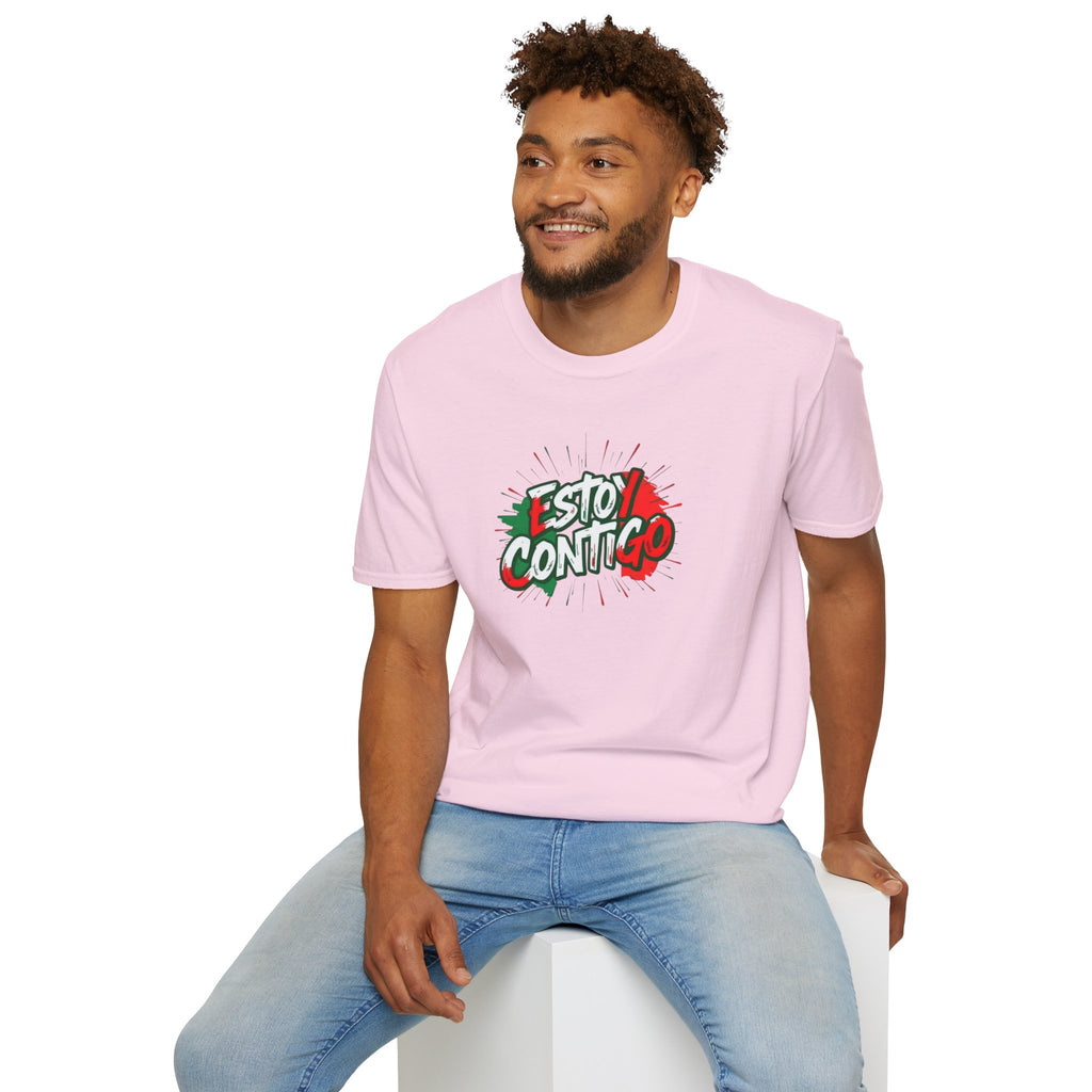 Immigrants Make America Great T-Shirt Estoy Contigo (I Am With You) Unisex Softstyle T-Shirt Classic Protest Tee