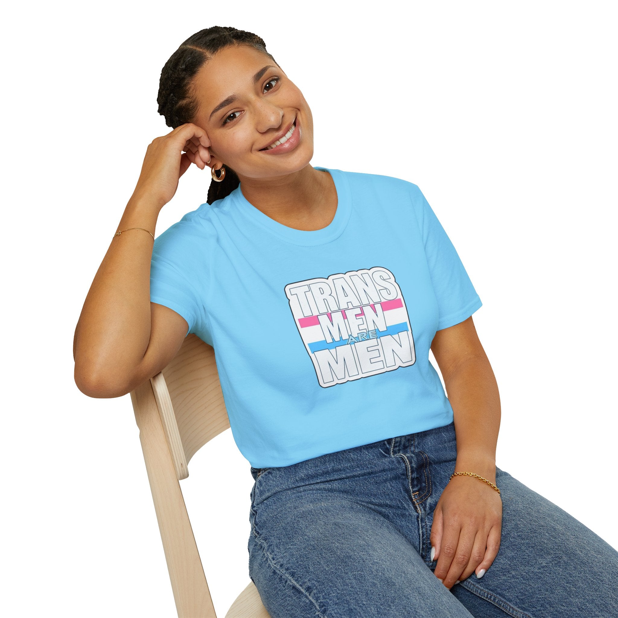 Unisex Softstyle T-Shirt - 'Trans Men Are Men' Statement Tee