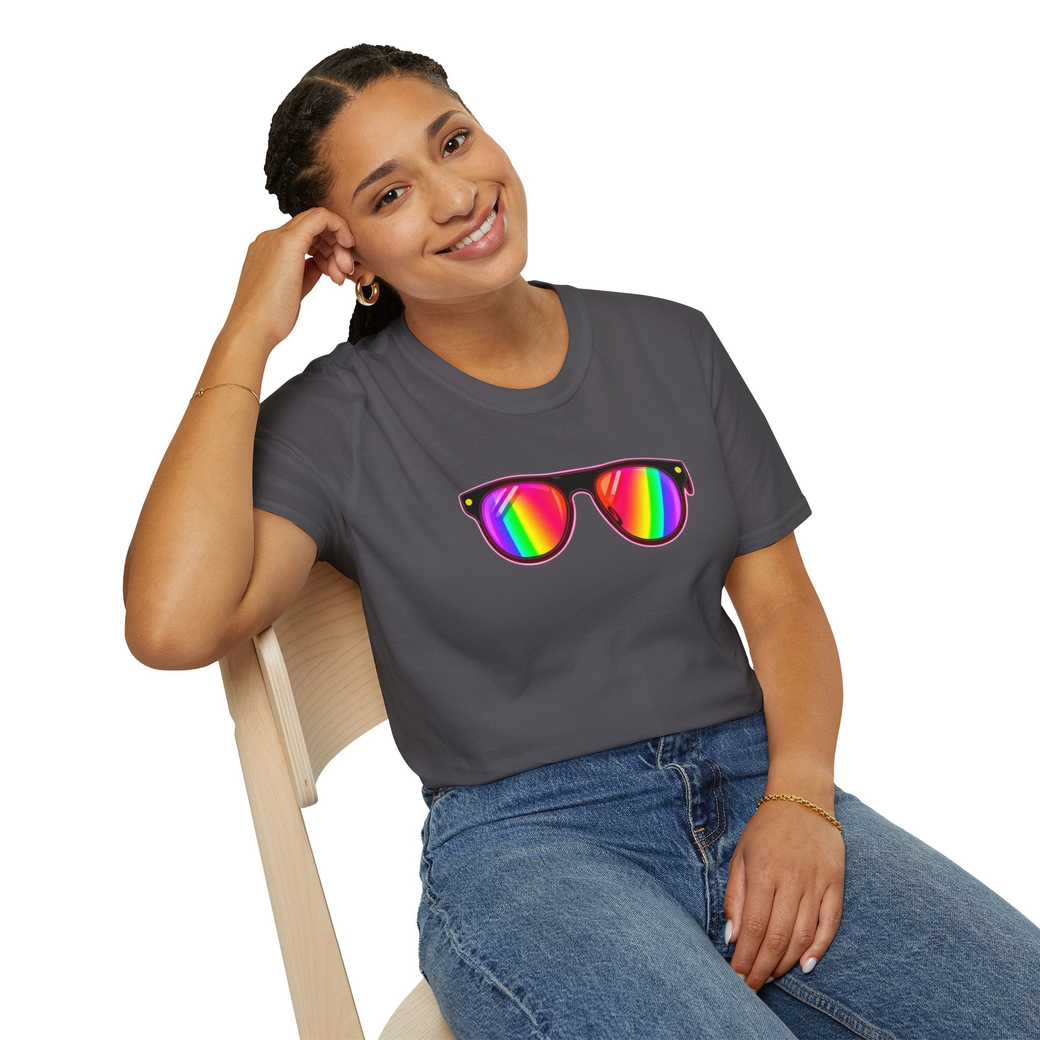 Rainbow Sunglasses Unisex t-shirt