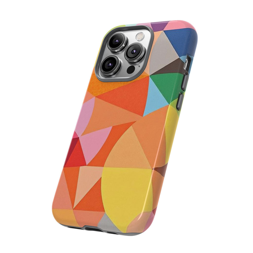 Colorful Geometric Tough Phone Case for iPhone