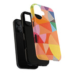 Colorful Geometric Tough Phone Case for iPhone