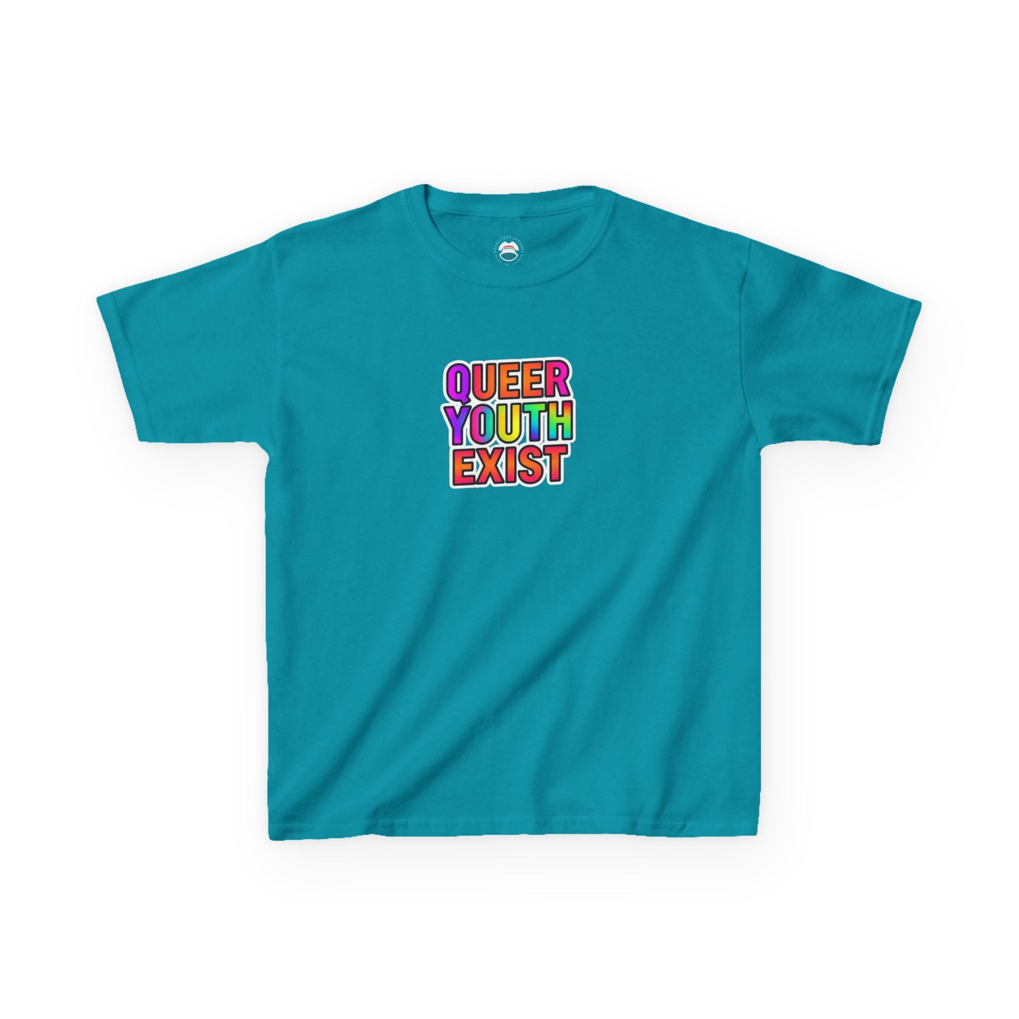 QUEER YOUTH EXIST Kids Heavy Cotton™ Tee - Pride Shirt for Children