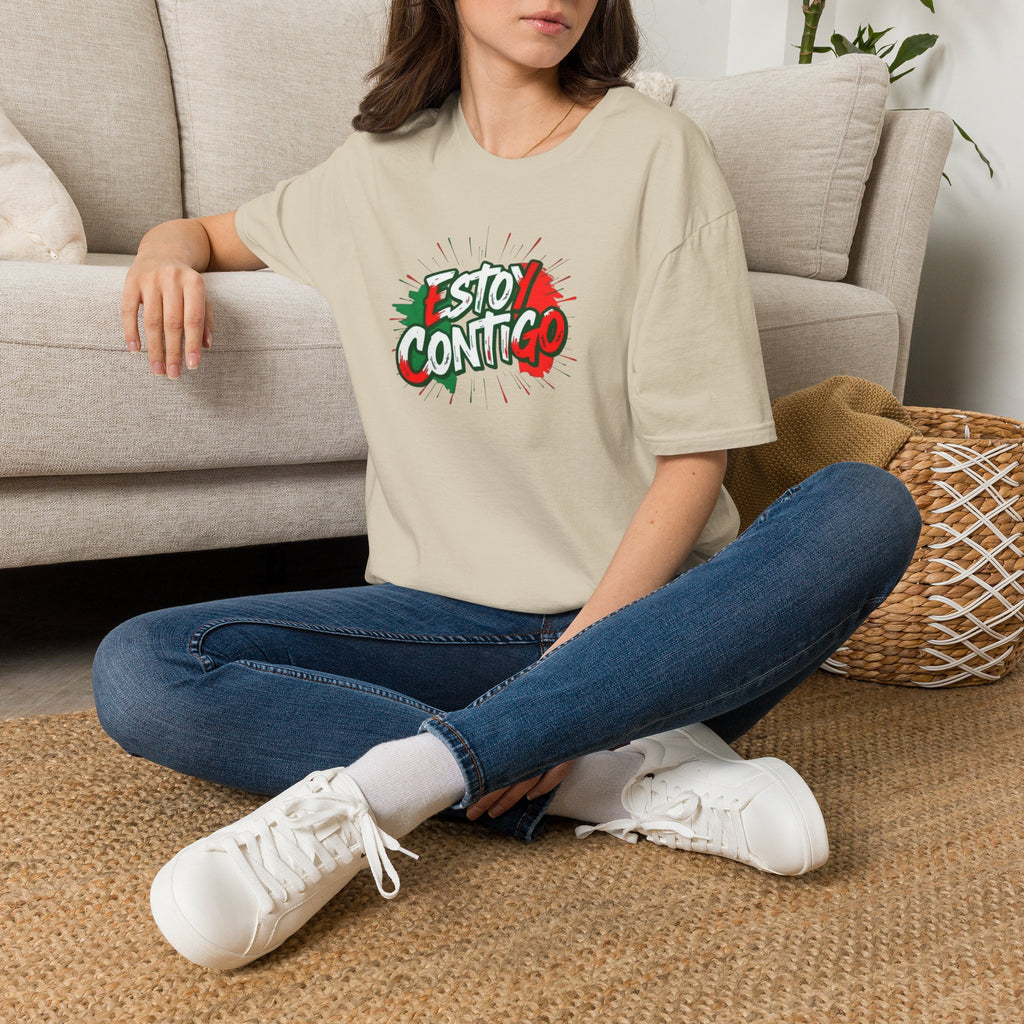 Immigrants Make America Great T-Shirt Estoy Contigo (I Am With You) Unisex Softstyle T-Shirt Classic Protest Tee