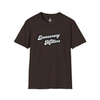 Democracy Matters T-Shirt — Retro Script Political Tee