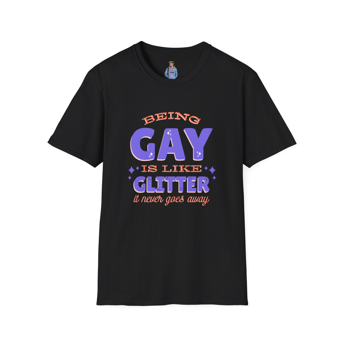 Being Gay Is Like Glitter Pride Tree Las Vegas T-Shirt