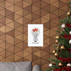 Inspirational Matte Vertical Poster - 'Be the Light'