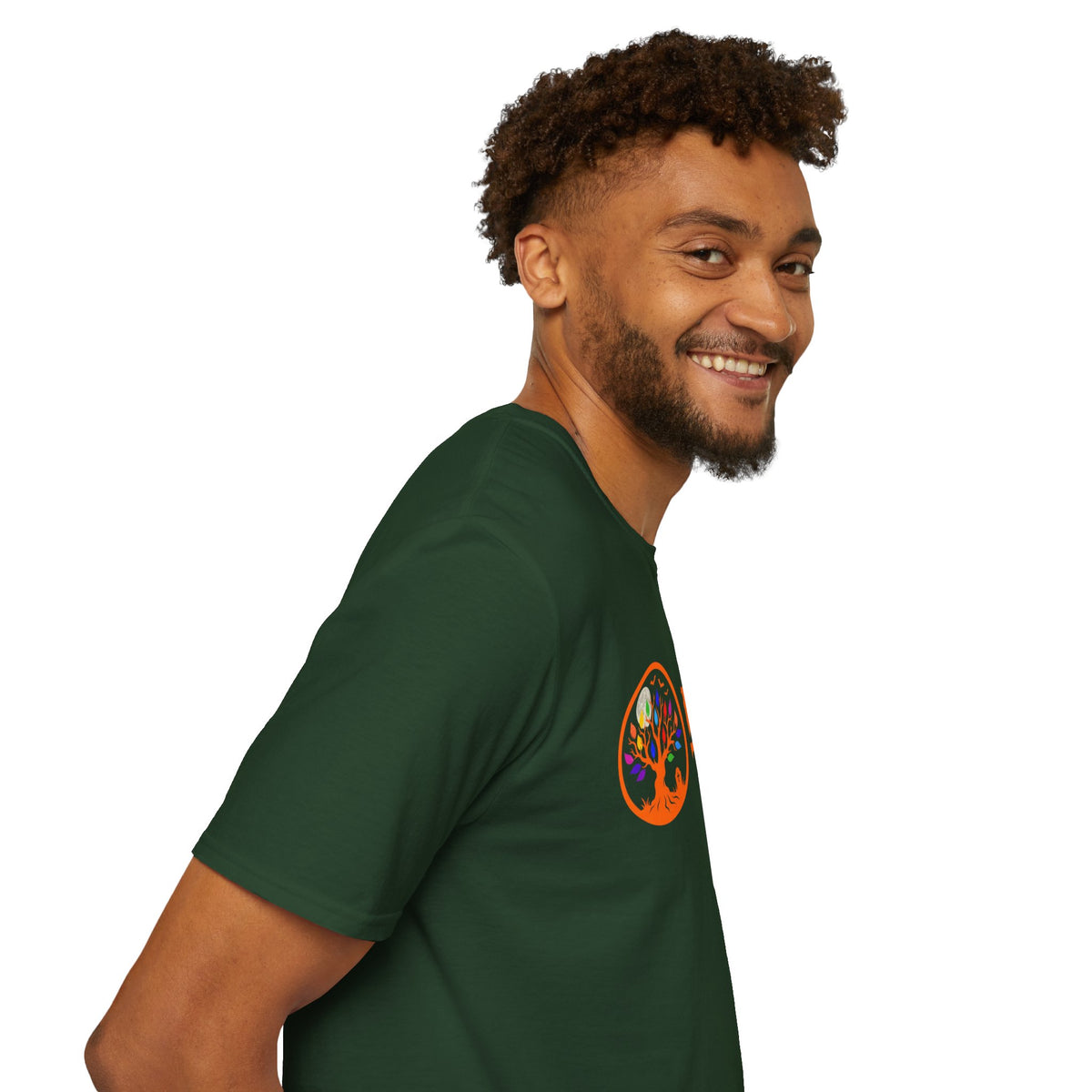 Orange Halloween Logo Pride Tree T-Shirt