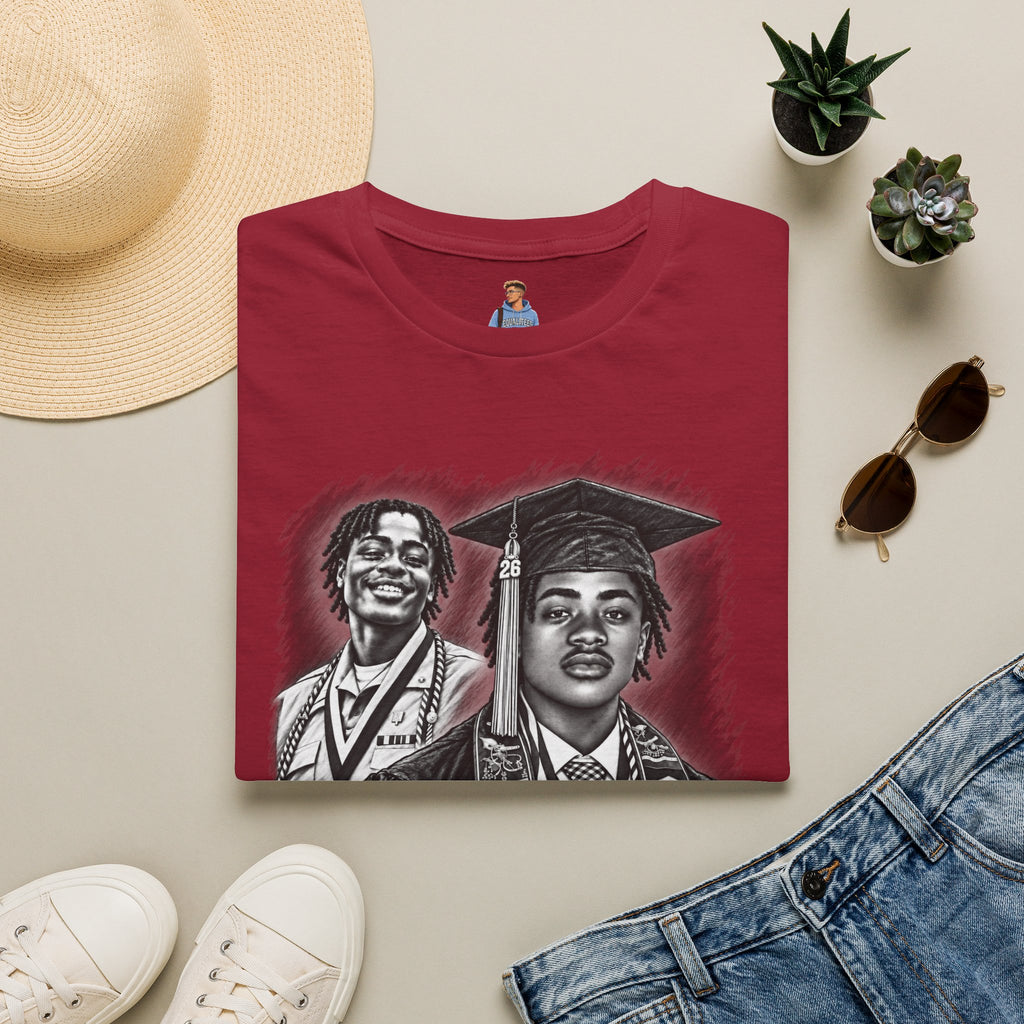 Double Portrait Front - In Memory of Pierre Damas Bel T-Shirt