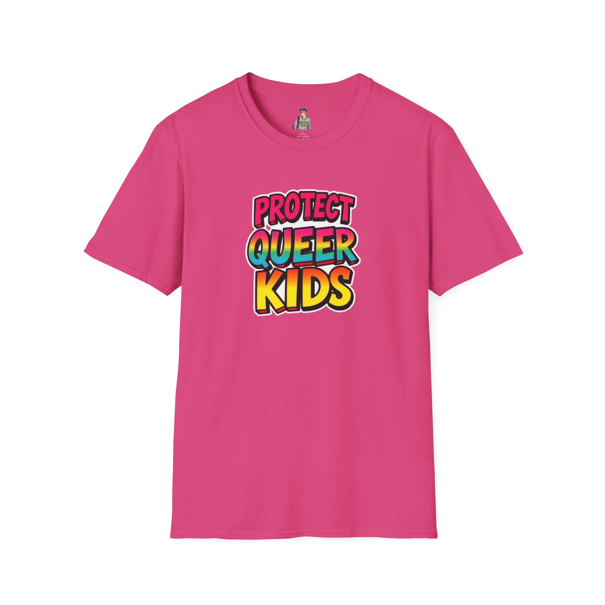 Protect Queer Kids Unisex Softstyle T-Shirt | Inclusive & Comfortable Tee