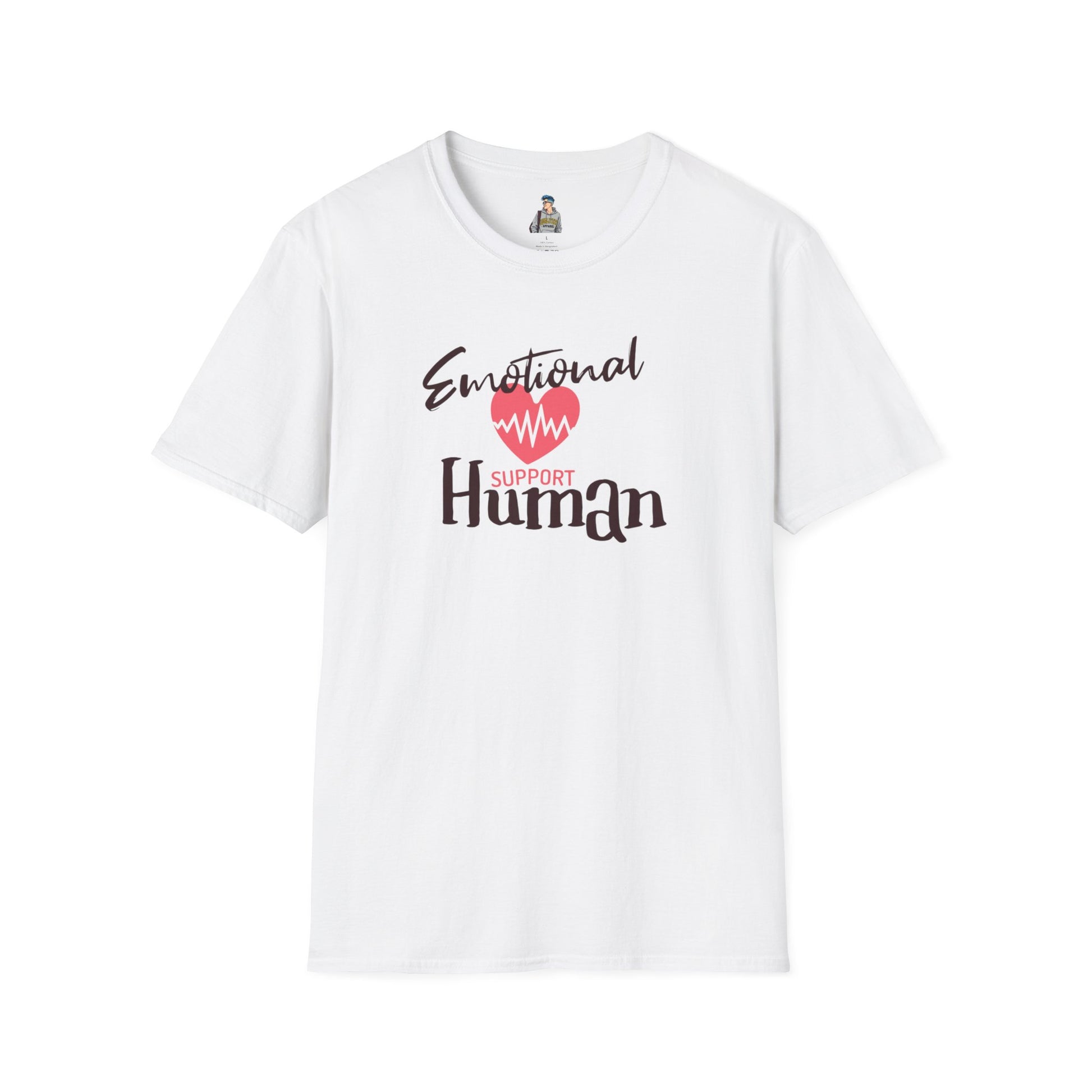 Emotional Support Human Unisex Softstyle T-Shirt