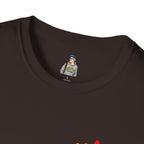 Inclusive Art Unisex Softstyle T-Shirt – ‘ Rainbow Handprint We All Belong’