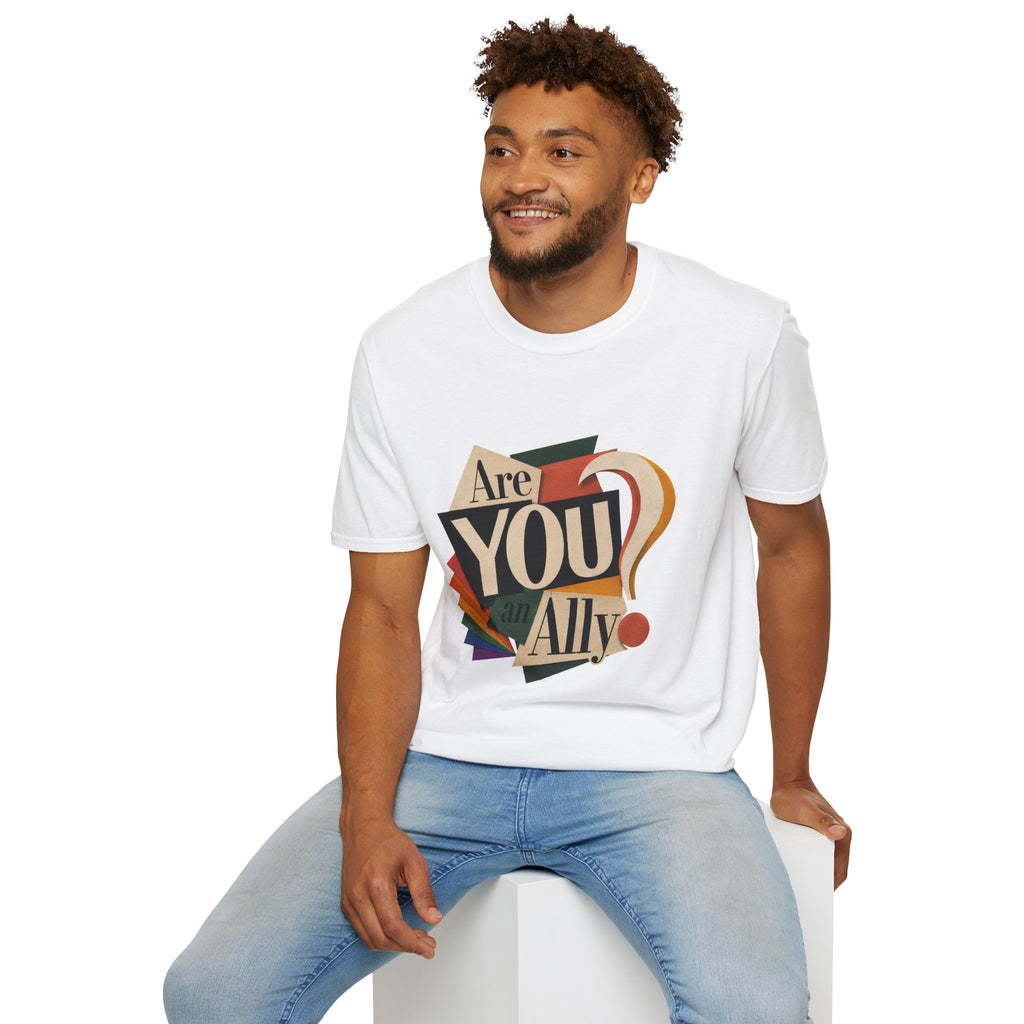 Are You An Ally? T-Shirt — Vintage Pride Ally Tee