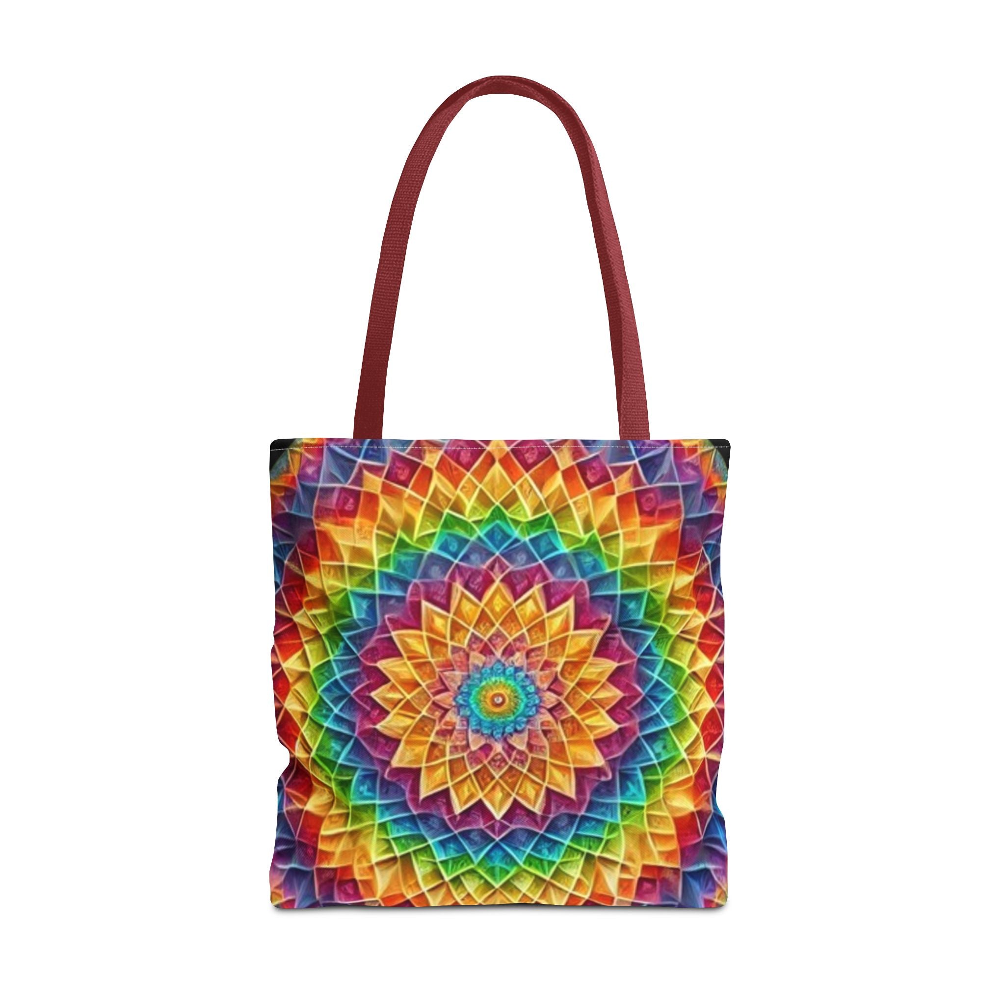 Rainbow Mandala Tote Bag
