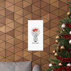 Inspirational Matte Vertical Poster - 'Be the Light'