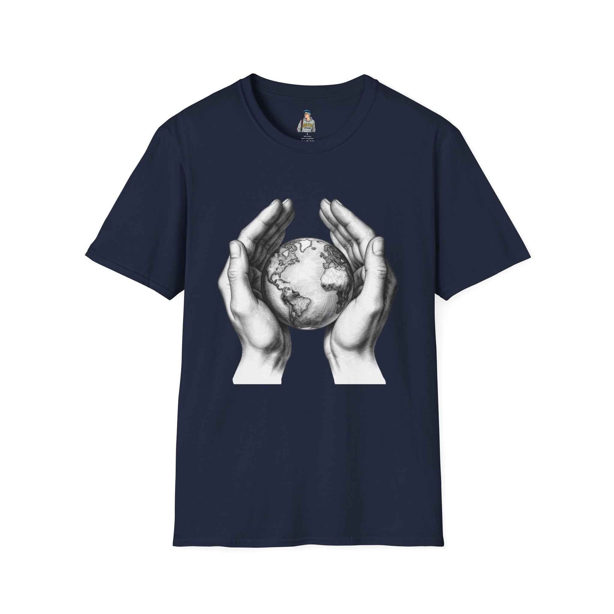 Earth in Your Hands T-Shirt — Protect the Planet Graphic Tee