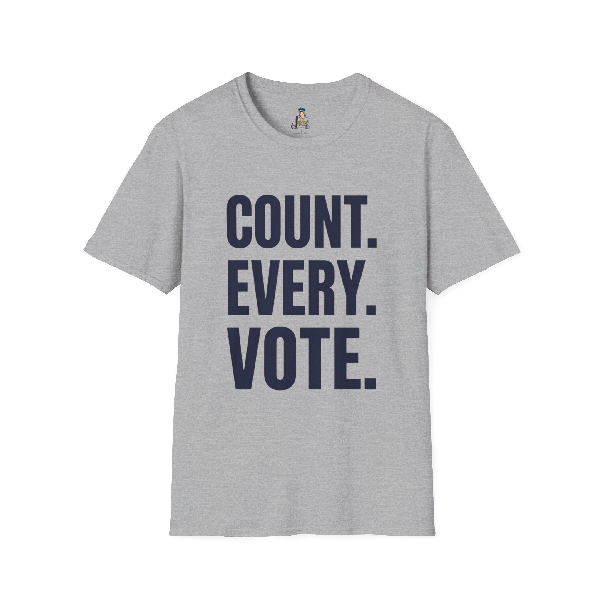Count. Every. Vote. T-Shirt — Voter Rights Political Tee