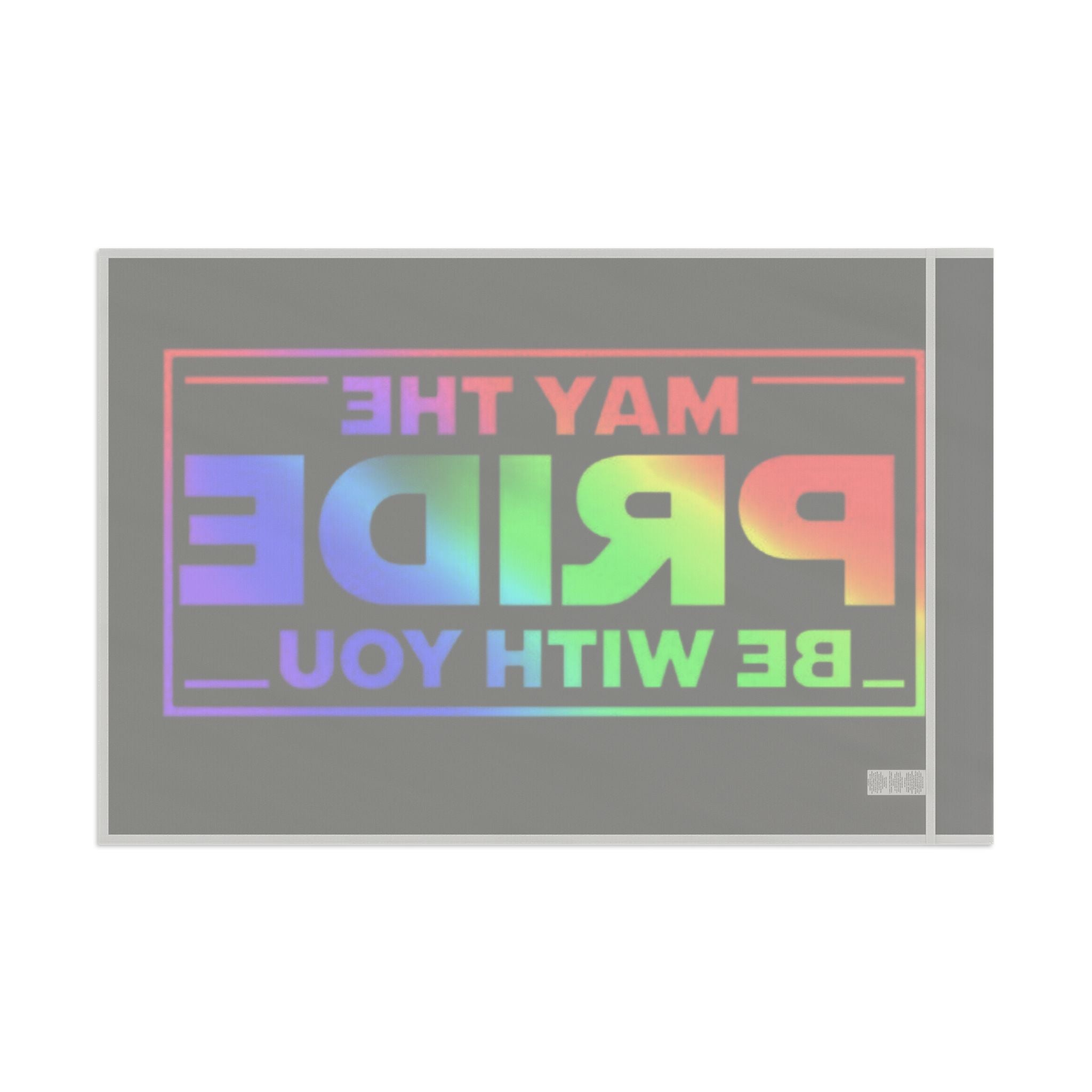 May the Pride Be With You Flag - Aesthetic LGBTQ+ Banner for Celebration & Home Decor