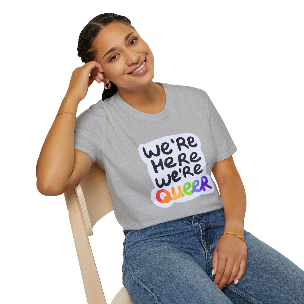 We’re Here We’re Queer Pride Tree Las Vegas T-Shirt