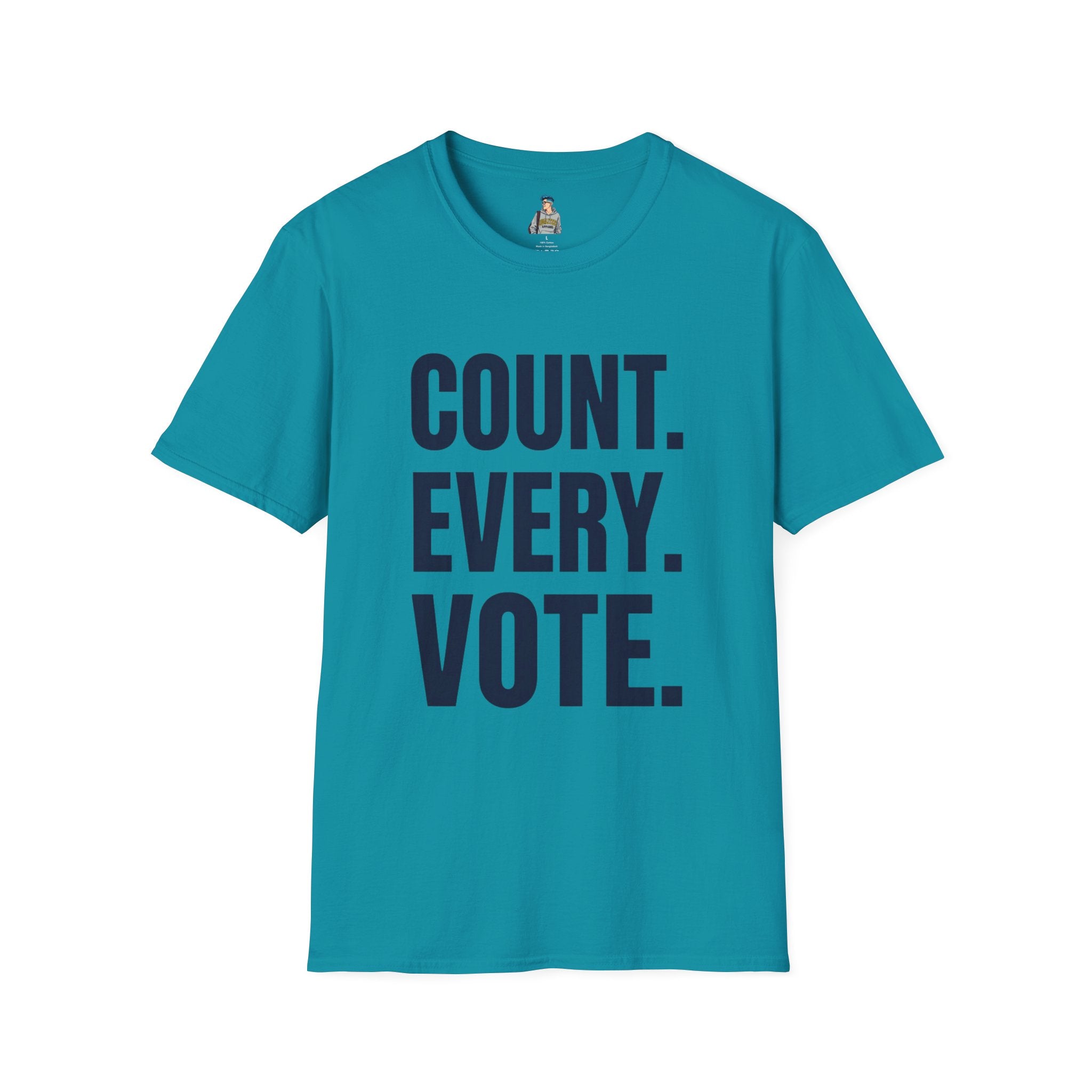 Count. Every. Vote. T-Shirt — Voter Rights Political Tee