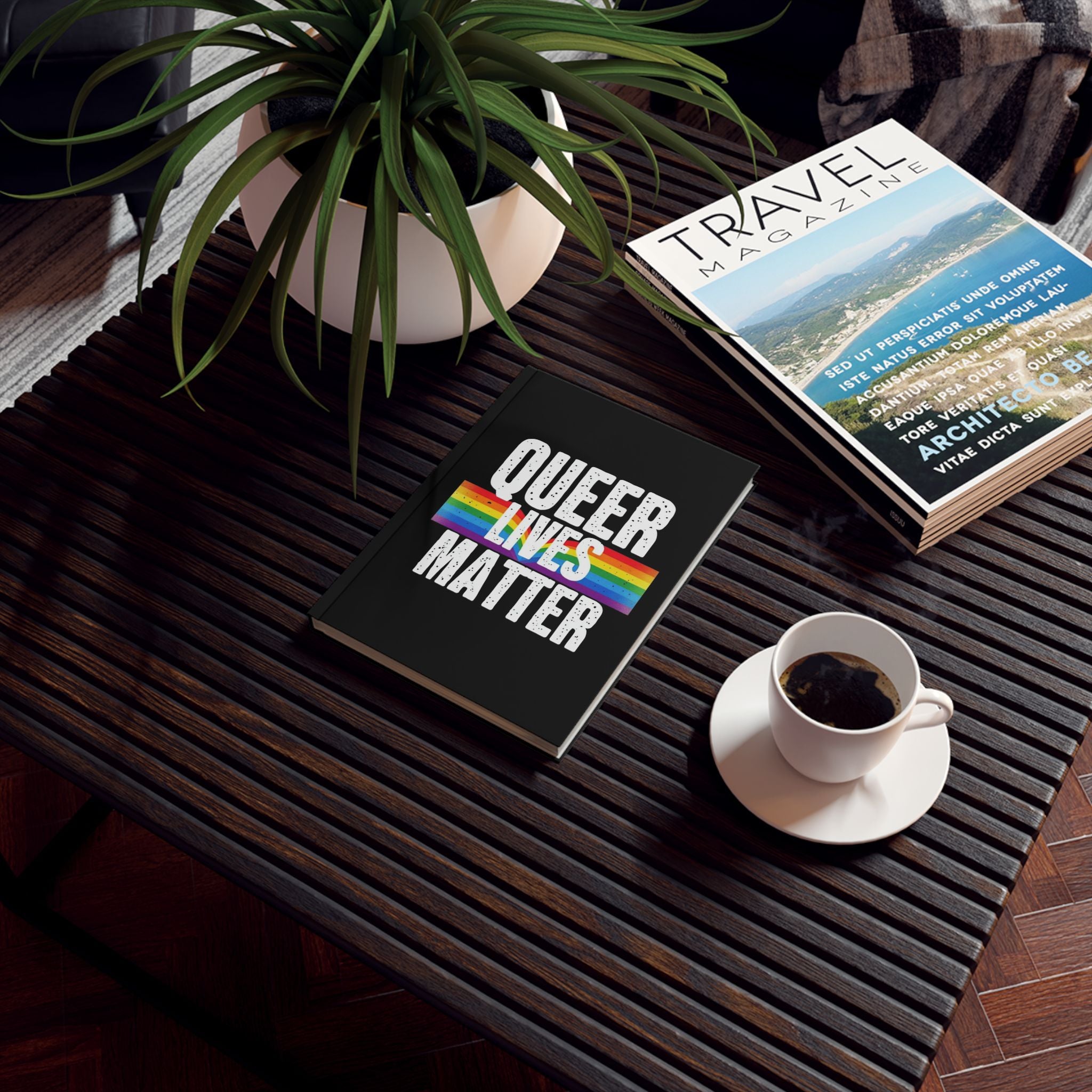 Queer Lives Matter Hard Backed Journal - Perfect for Gifts, Journaling, and Celebrations