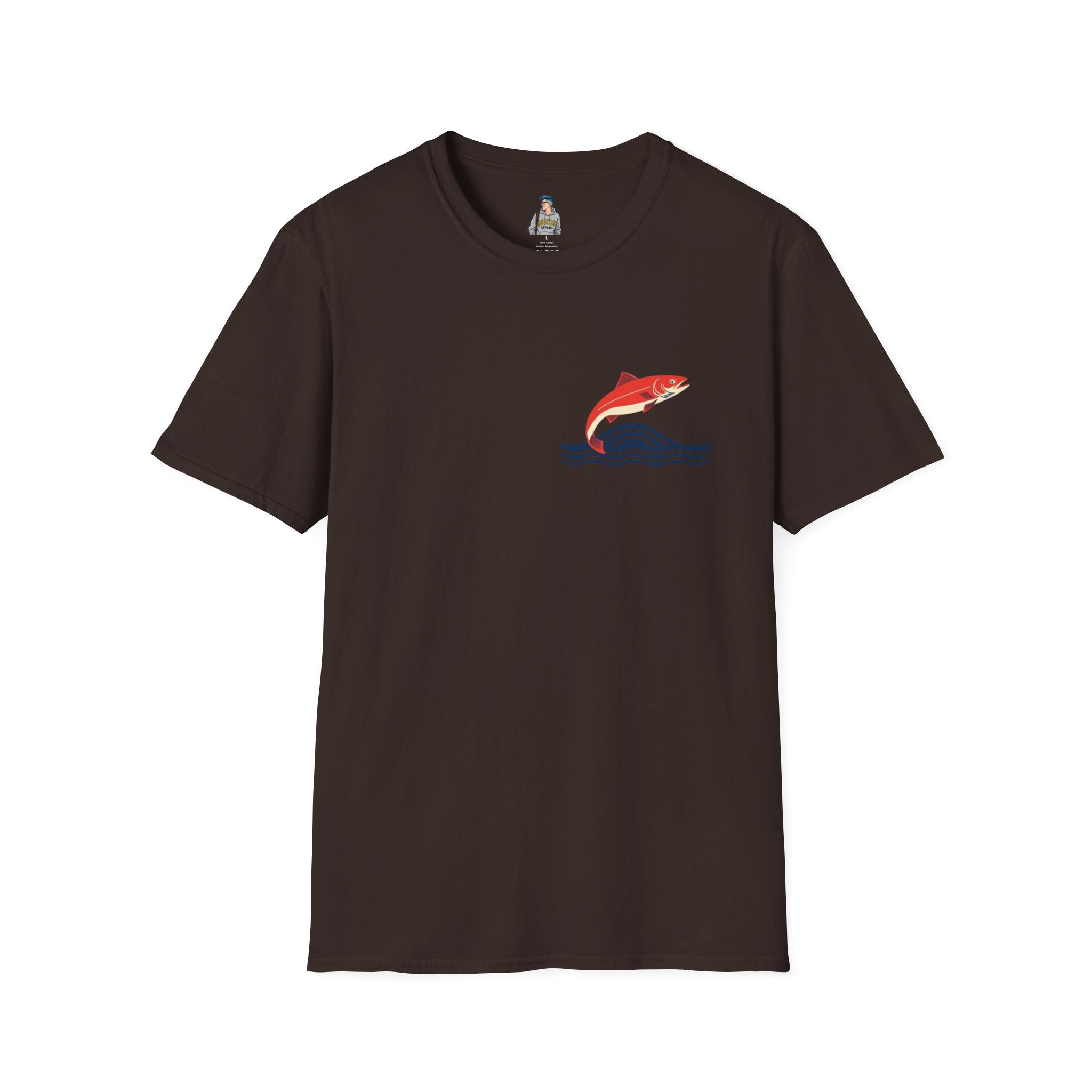 Jumping Salmon Native Pride Softstyle Unisex T-shirt