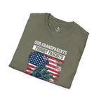 Unisex Softstyle T-Shirt: 'Our Grandparents Fought Fascists' Patriotic Tee