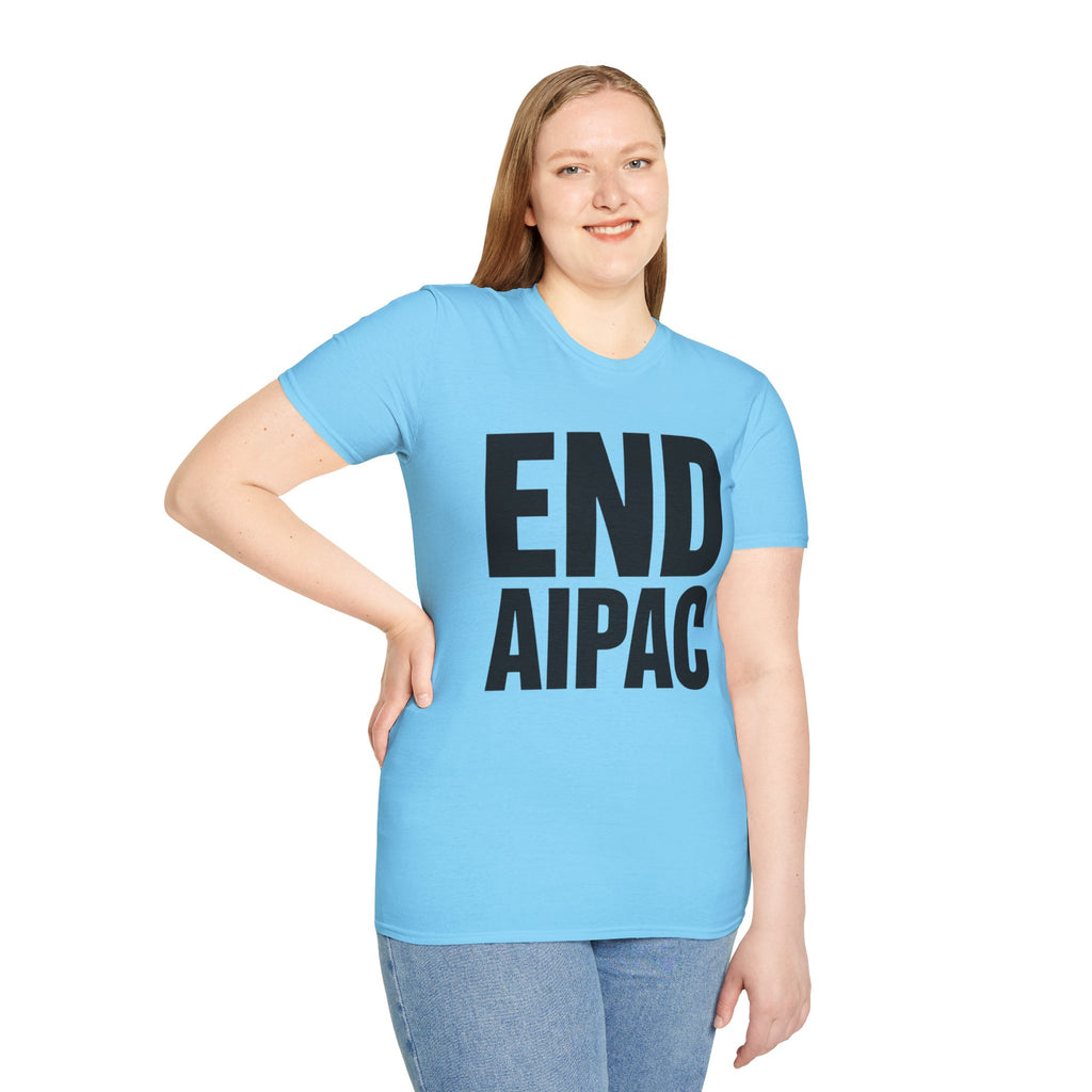 END AIPAC Bold Protest T-Shirt
