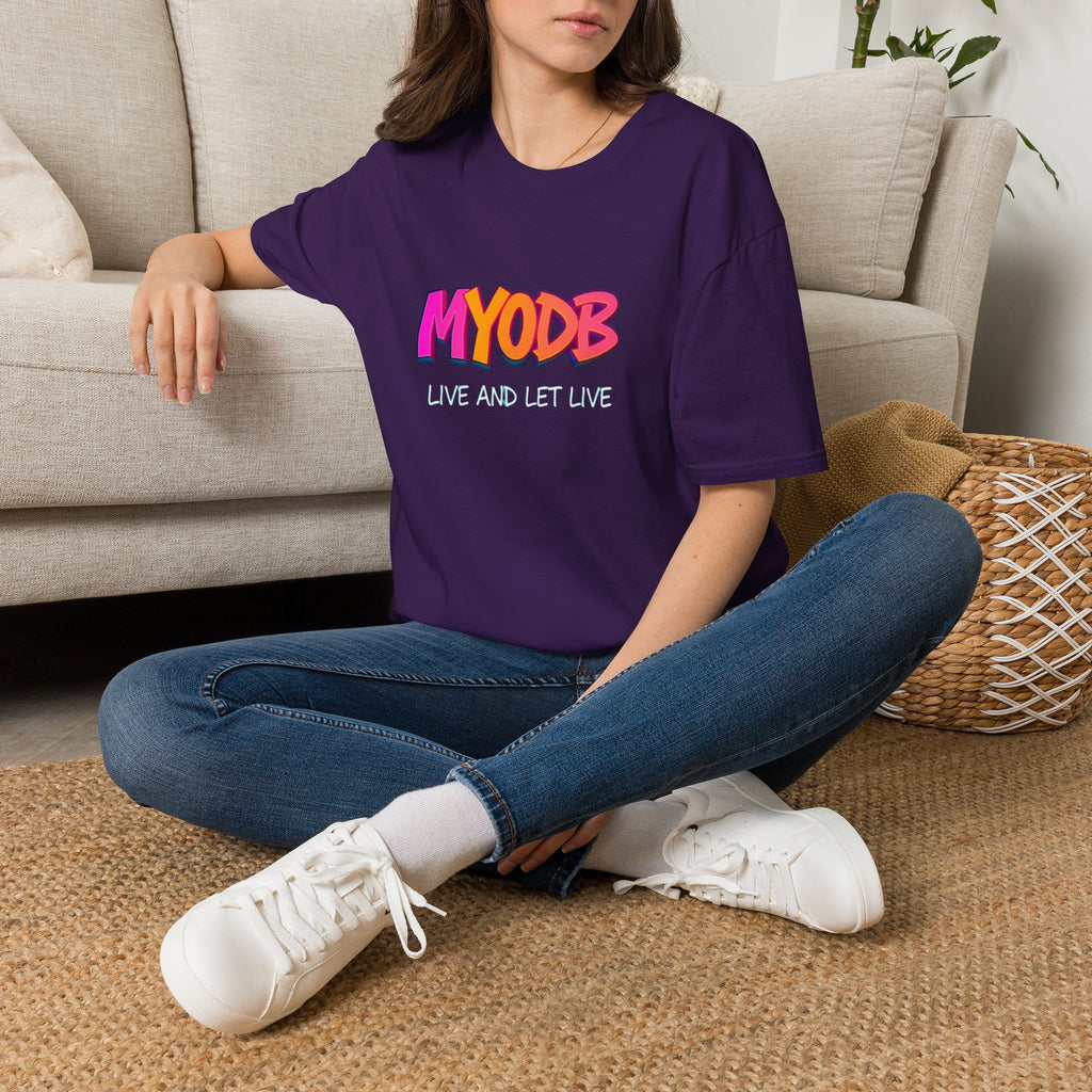 MYODB Live and Let Live T-Shirt | Unisex Softstyle Tee | Casual Streetwear