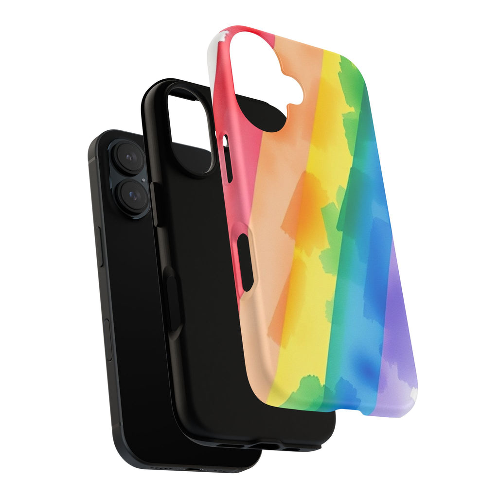 Rainbow Watercolor Art Tough Cases For Android & iPhone
