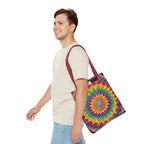 Rainbow Mandala Tote Bag