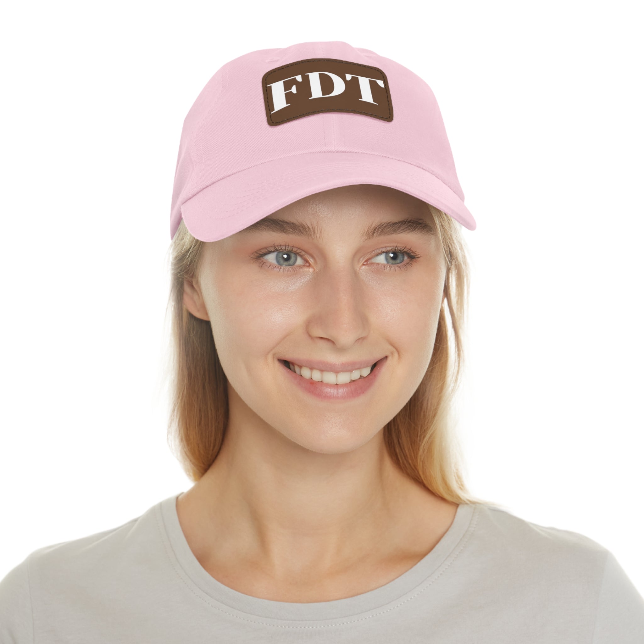 Stylish Dad Hat with FDT Leather Patch - Casual Sun Protection for Dads