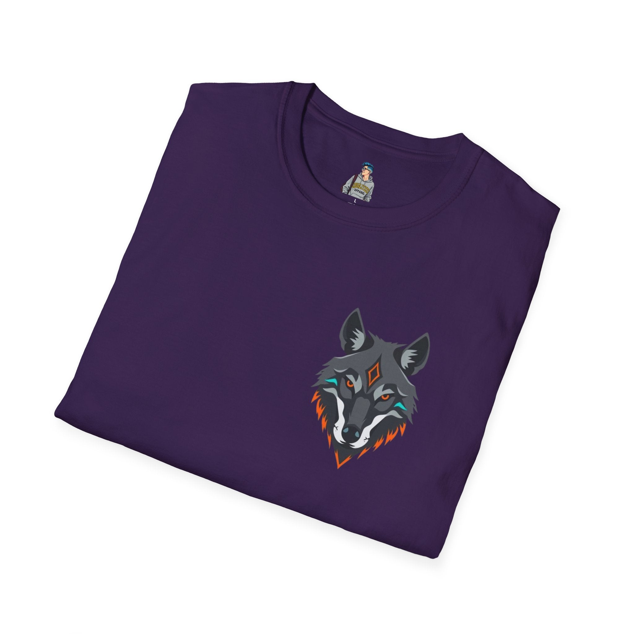 Mystical Wolf Design Unisex Softstyle T-shirt