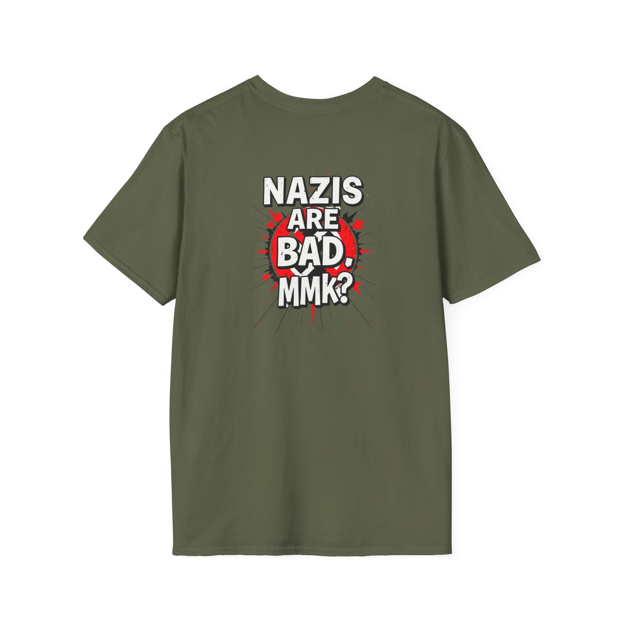Unisex Softstyle T-Shirt: 'Our Grandparents Fought Fascists' Patriotic Tee