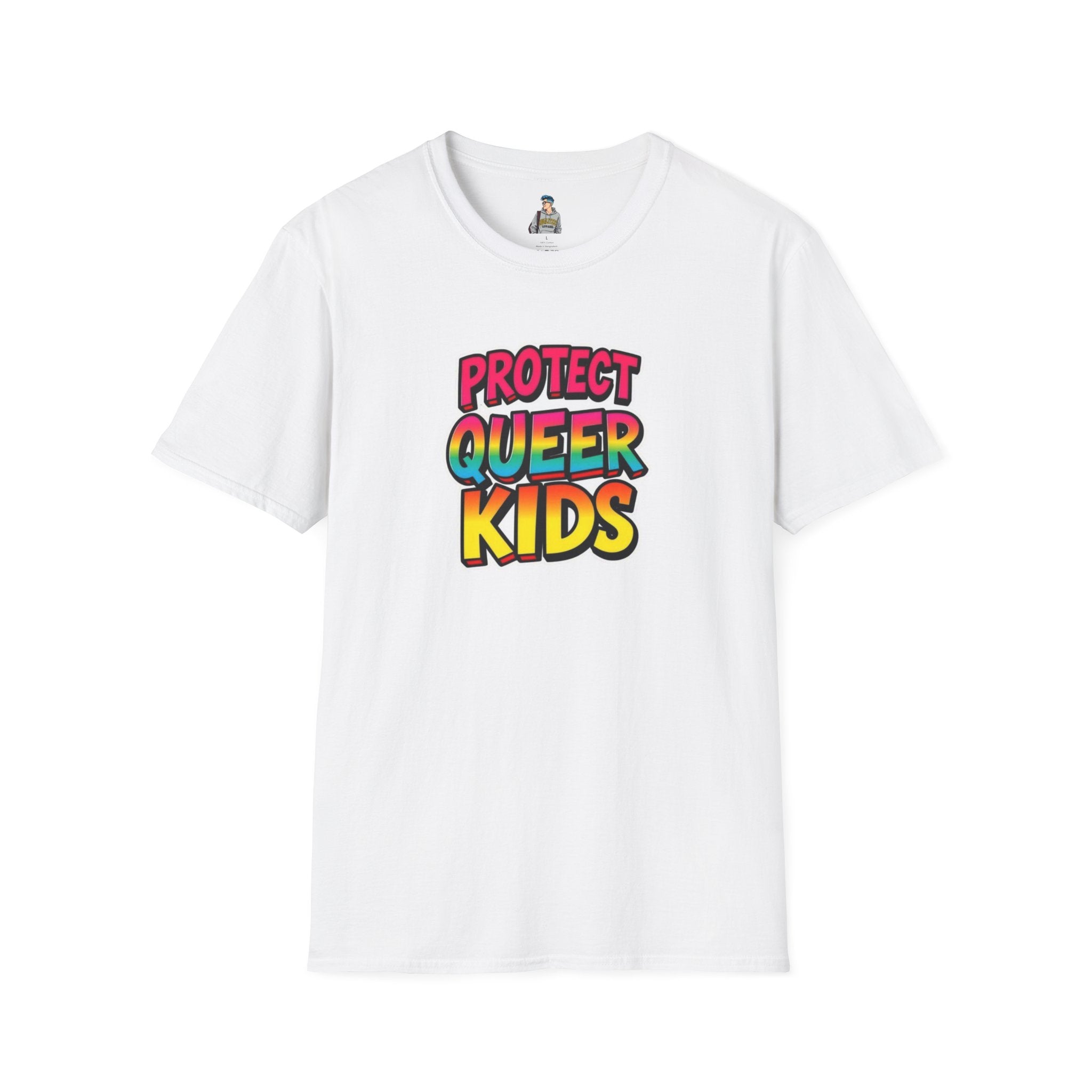 Protect Queer Kids Unisex Softstyle T-Shirt | Inclusive & Comfortable Tee