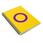 Intersex Pride Spiral Notebook with Purple Circle - Perfect for School or Journaling