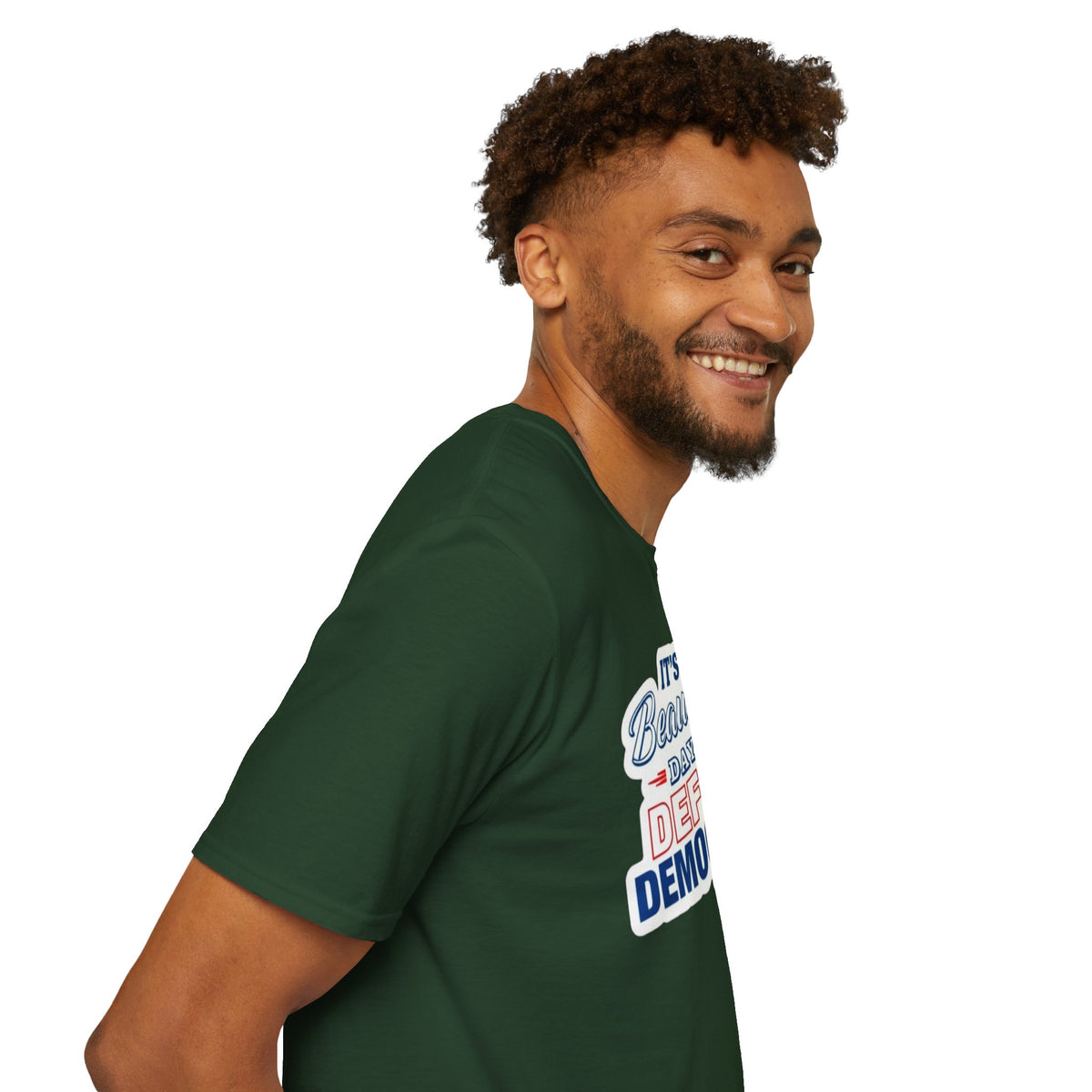 Defend Democracy Unisex Softstyle T-Shirt - Perfect for Activism and Everyday Wear