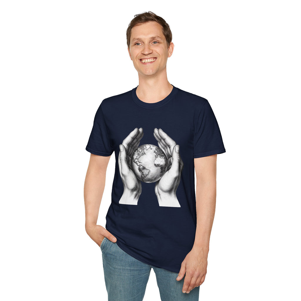 Earth in Your Hands T-Shirt — Protect the Planet Graphic Tee