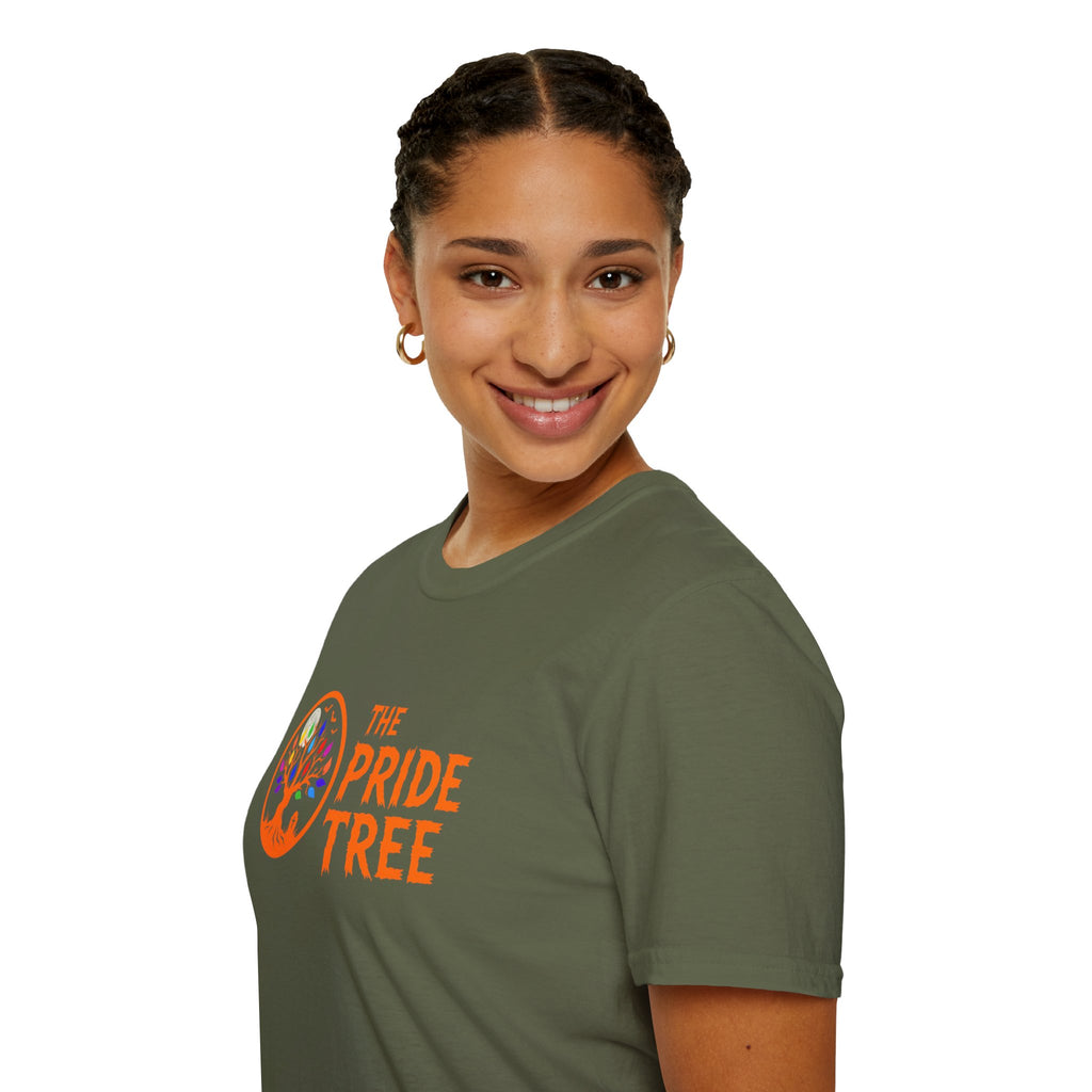 Orange Halloween Logo Pride Tree T-Shirt