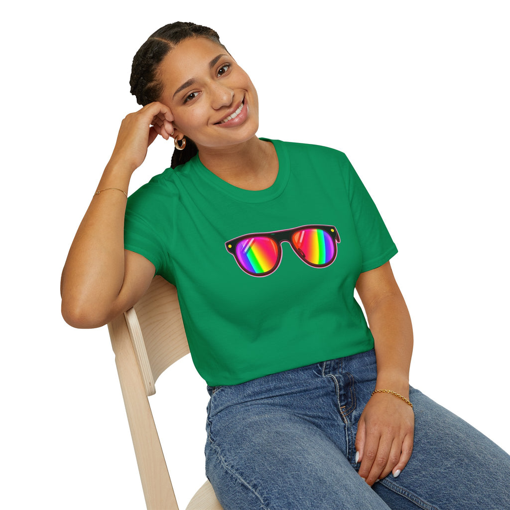 Rainbow Sunglasses Unisex t-shirt